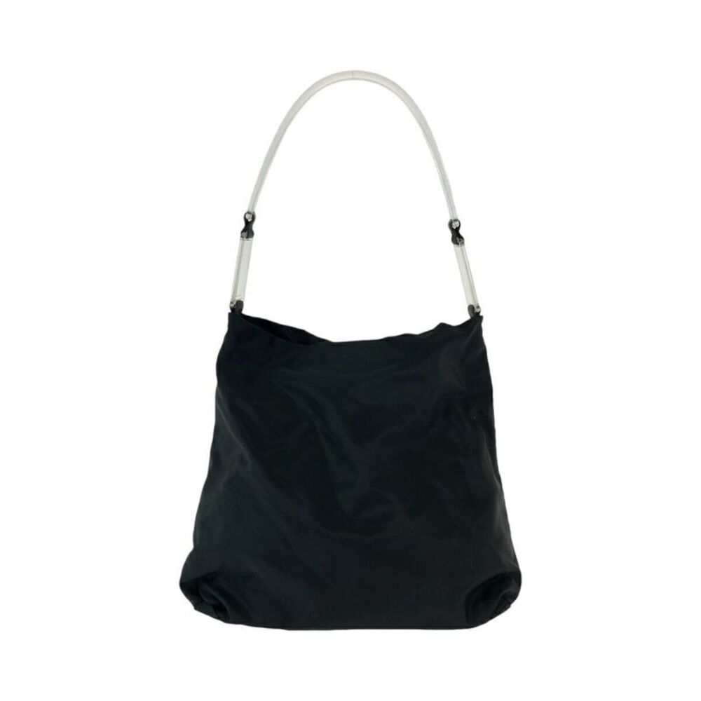 Prada Nylon Tessuto Logo Plate Hobo Bag